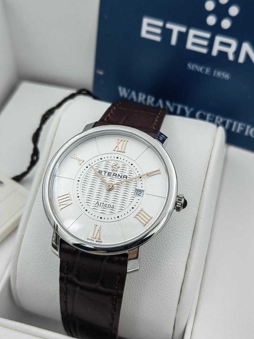 Ceas Eterna Artena 34 mm – Swiss Made – Sapphire – Nou – Full Set