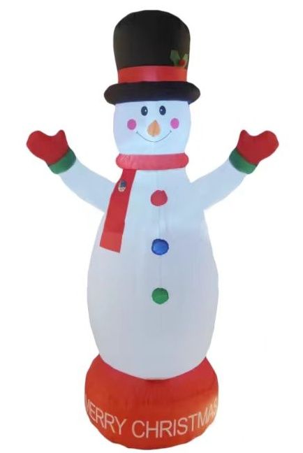 Надуваем ДЯДО КОЛЕДА и СНЕЖЕН ЧОВЕК - 180, 210 и 240 см