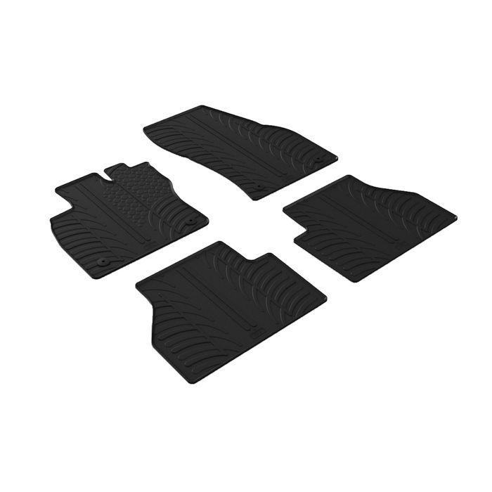 Set covorase auto din cauciuc Vw Caddy Passenger Hatchback 11.2020-, (Manual), Negru, Gledring, 4 buc