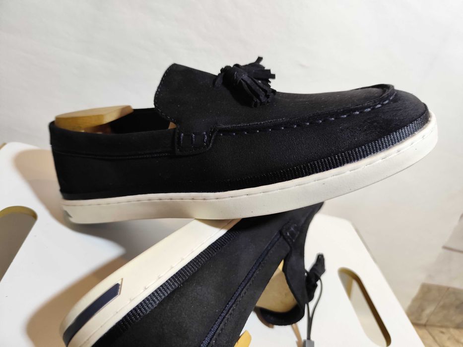 Pantofi sport casual 42 mocasini slip on ZARA NOI piele naturala moale