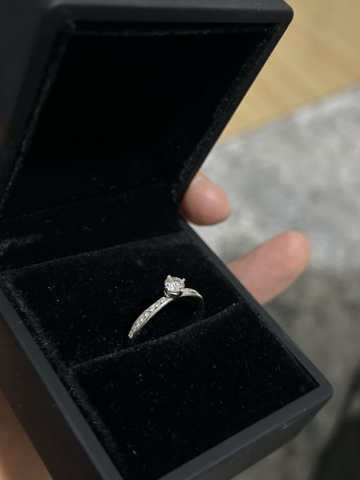 Inel aur alb si diamante brand de lux ELITH DESIGN