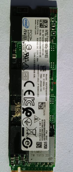 SSD Intel 660p Series 512 GB – M.2 NVMe