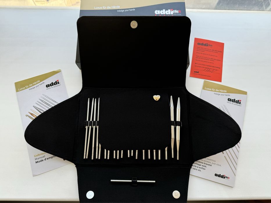 Набор спиц AddiClick Basic 650-2 на подарок НОВЫЙ!