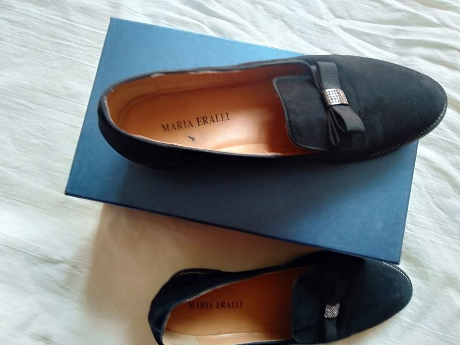 Туфли из натуральной замши, почти не одевала. .