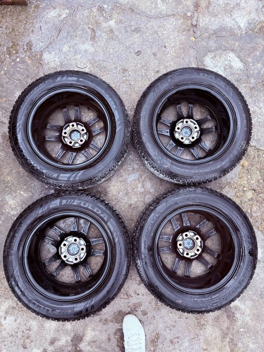 Jante Impecabile 5x108 ET45 6.5J + Cauciucuri Noi Fulda 215/60/R16