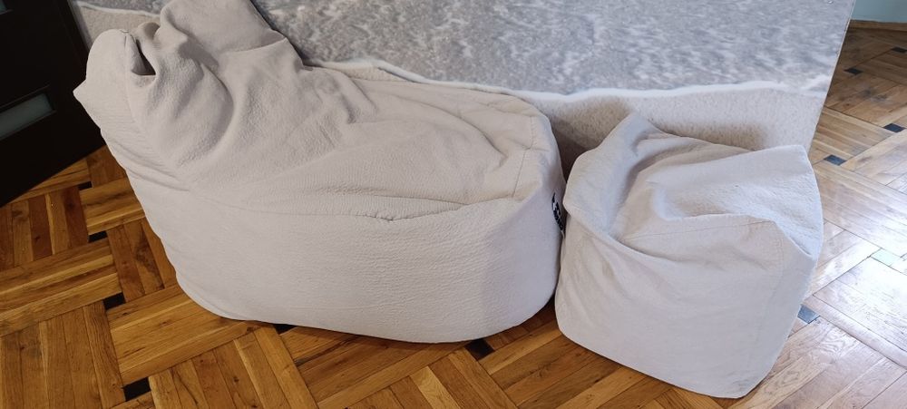 Пуф фотьойл и табуретка