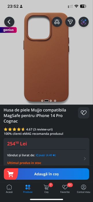 Husa piele mujjo iphone 14