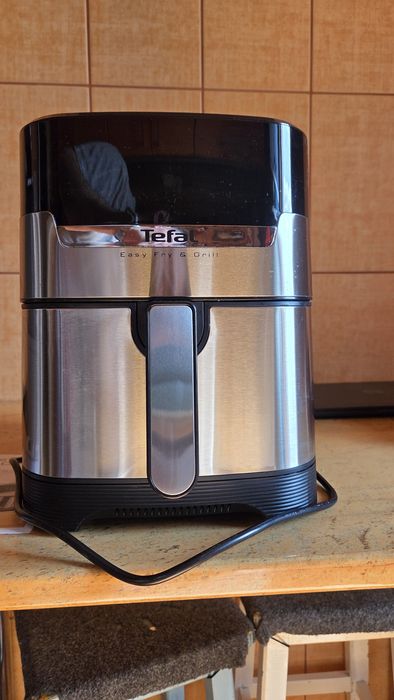 Friteuza cu aer cald Tefal Easy Fry&Grill 2in1 air fryer EY505D15, 1400W, 4.2L, temperatura ajustabila, 8 programe