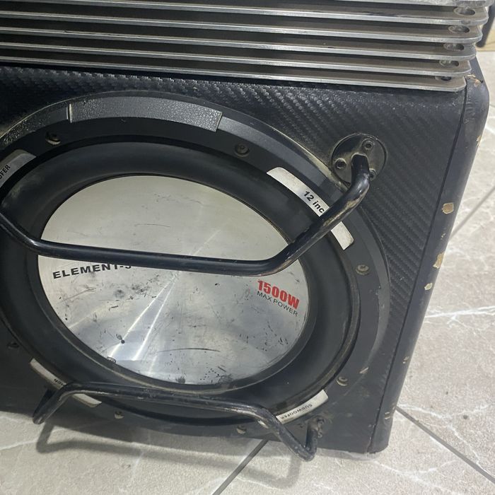 Сабвуфер Element 5 с усилителем работает