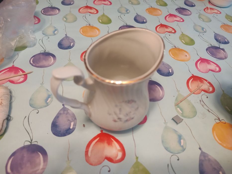 Serviciu de cafea din porțelan romanesc