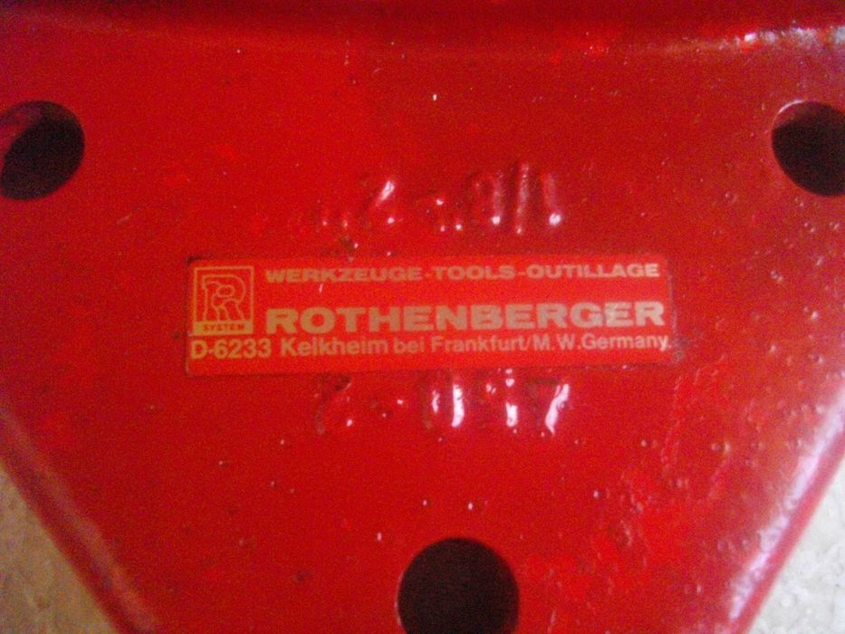 Rothenberger Ново Тръбно Менгеме 2 Цола VIRAX Конусна Дъска Резби Проф
