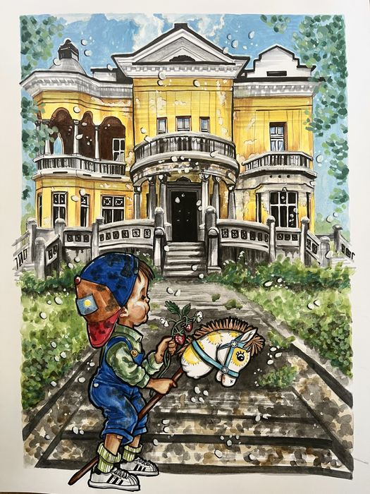 Авторска картина 01 от колекция “Сградите на София”