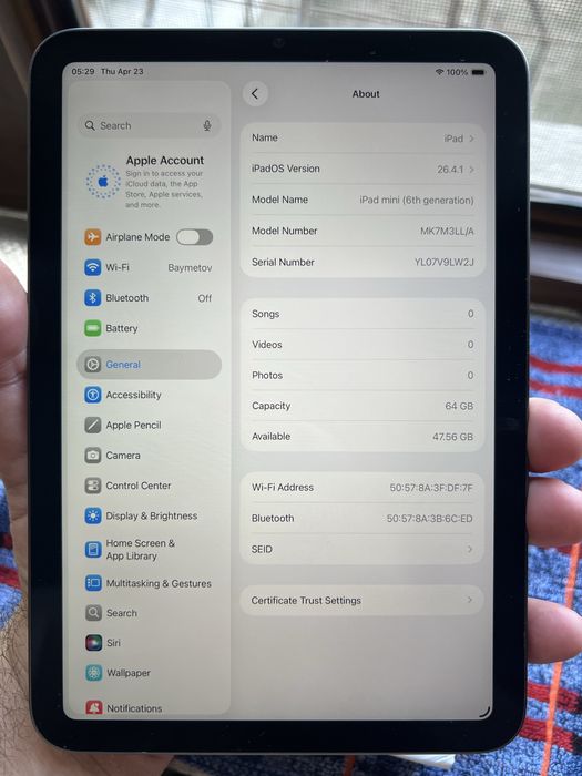 Ipad mini 6-gen. 64 gb