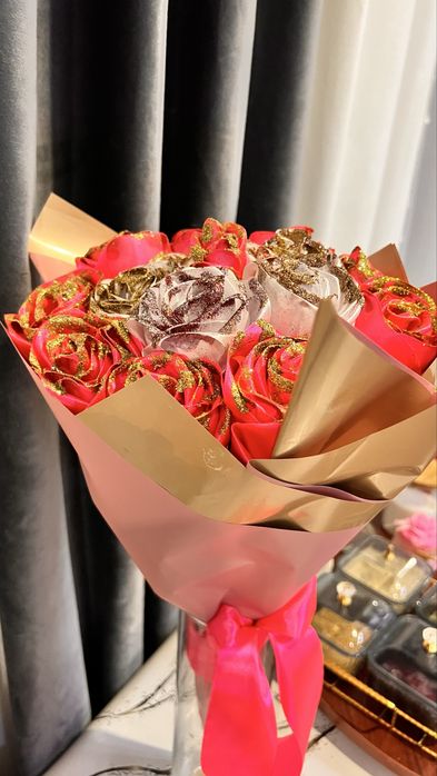 Делаю розы с атласной ленты