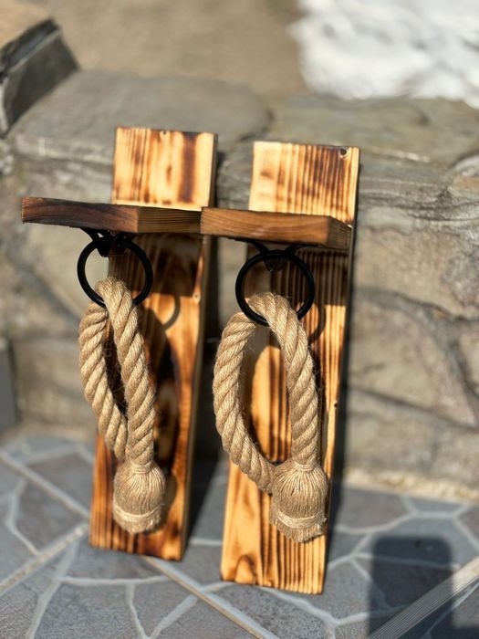 Aplica rustica lemn handmade, finisaj antichizat, suport telefon