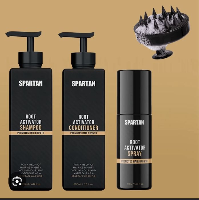 Комплект Spartan Root Activator - спрей, шампоан и балсам