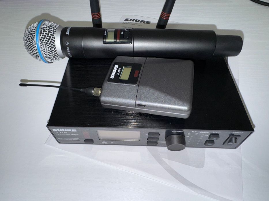 Shure ULX-D24 / Beta58, sistem wireless (set complet bodypack)