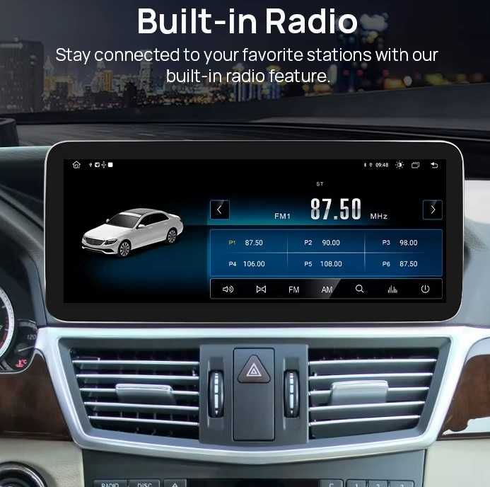Мултимедия за MERCEDES Benz E Class W212 Android навигация дисплей