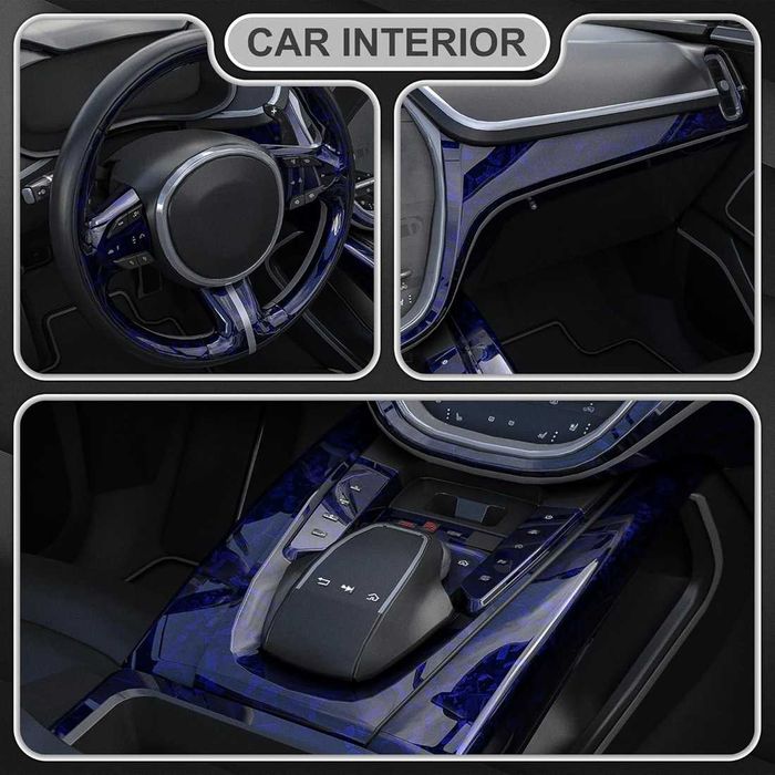 Висококачествено винилово фолио Кован Carbon за автомобил - 152х100 см.