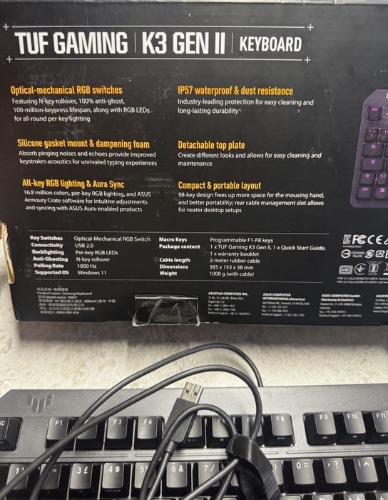 Asus TUF Gaming K3 gen 2