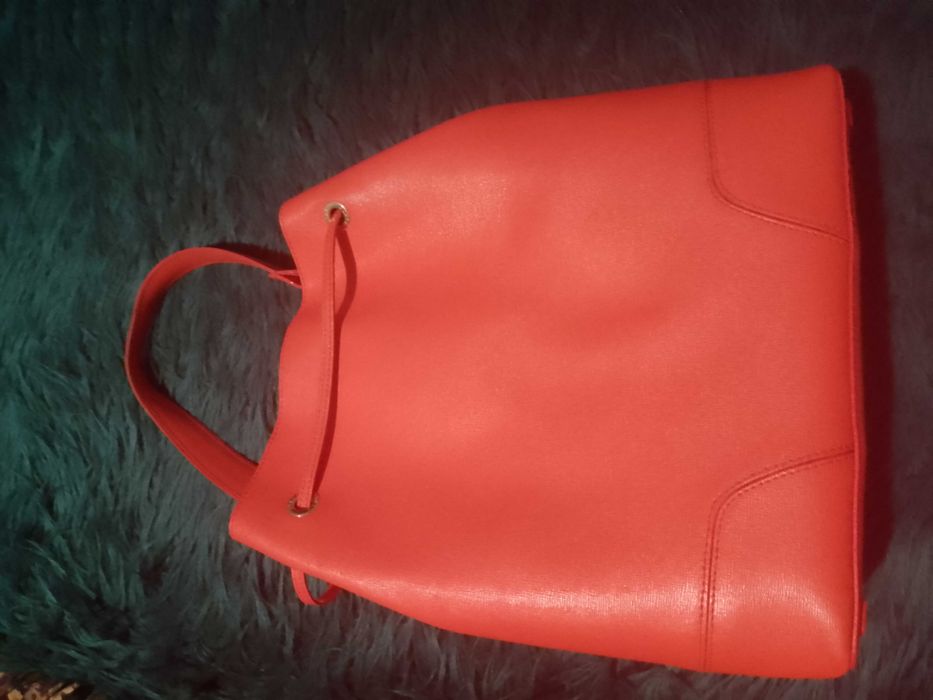 Чанта FURLA в цвят корал