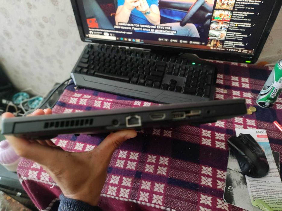 Геймърски лаптоп Asus TUF DASH F15 RTX 3060 I7 !
