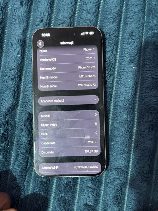 Iphone 15 Pro in stare impecabila, teleofnul merge super bine.