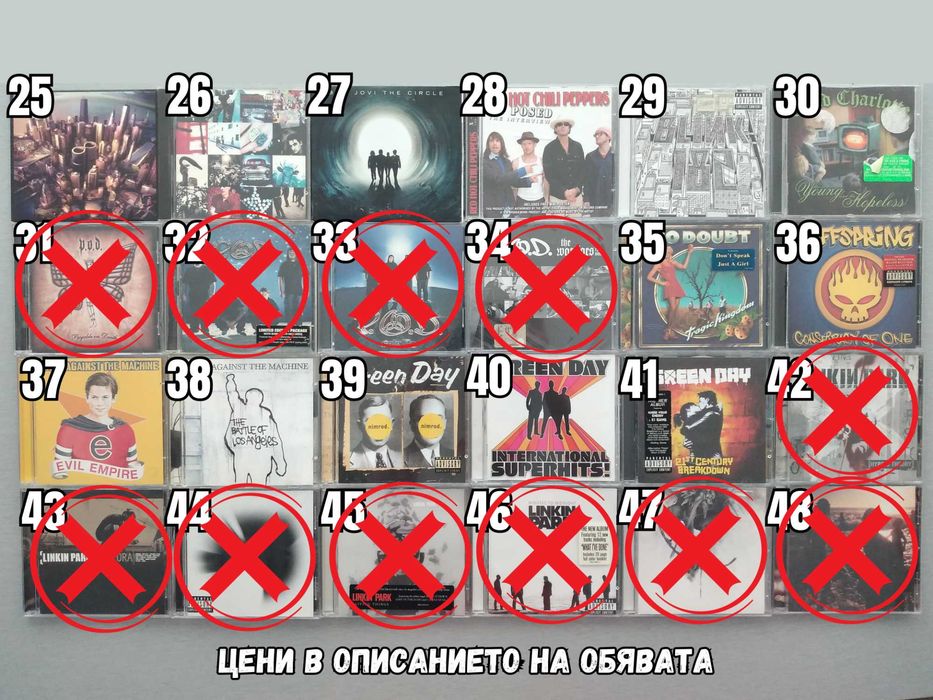 Rock/Punk Metal Music Albums CDs Оригинални Рок Пънк Метъл Музикални Дисковe
