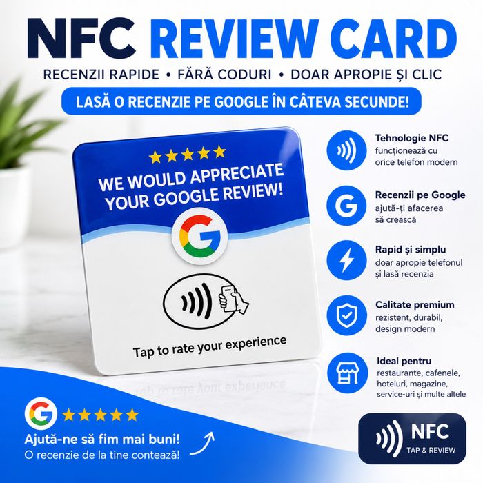 NFC REVIEW CARD pentru afacerea ta
