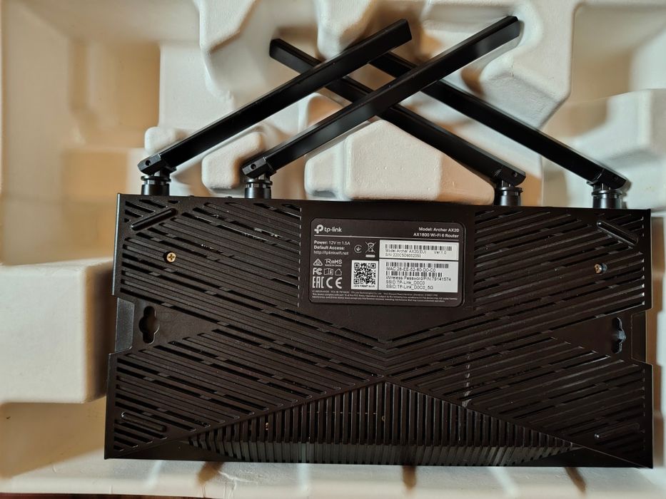 Router Wi-Fi 6 TP-Link Archer AX20 (AX1800) - Dual Band, Gigabit, Cutie originală