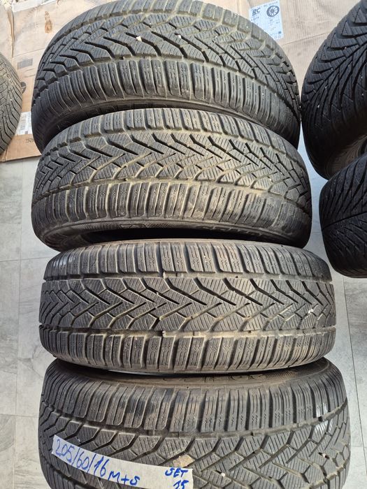 Vând cauciucuri 205/60/16 M+S set complet imp Germania