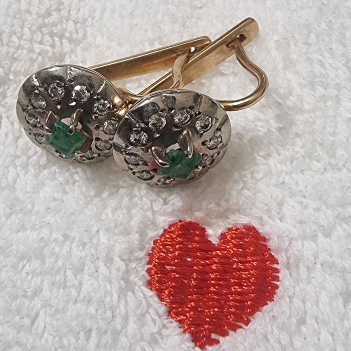 Золото серги СССР  отлични