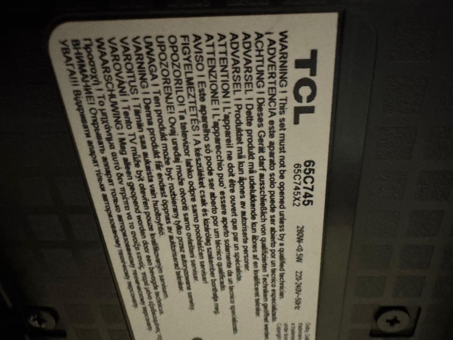 Tv TCL 164cm Amanet BKG