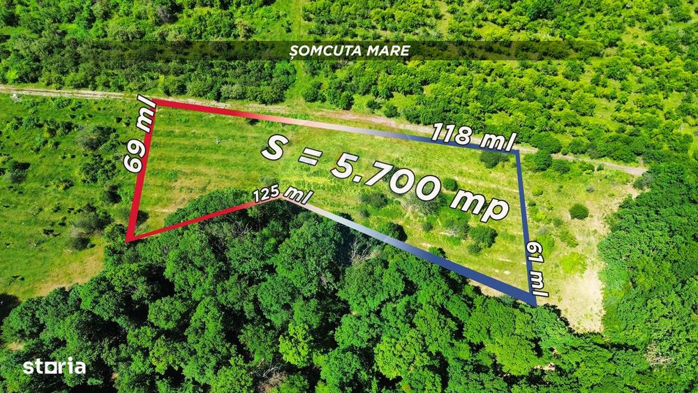Teren 5,700mp Somcuta Mare / investitie cu potential major