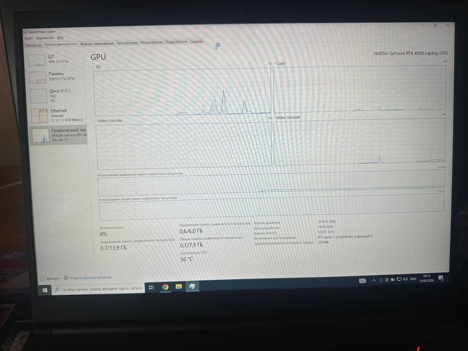 Продам игровой ноутбук на Rtx 4050