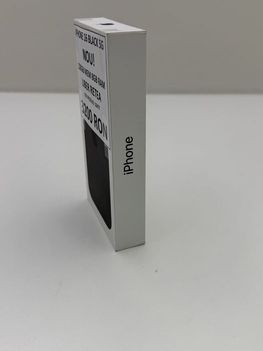 iPhone 16, 128GB, 5G, Black - Nou