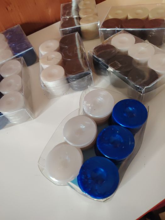 Пулове за табла, плътни и зарчета. Комплект