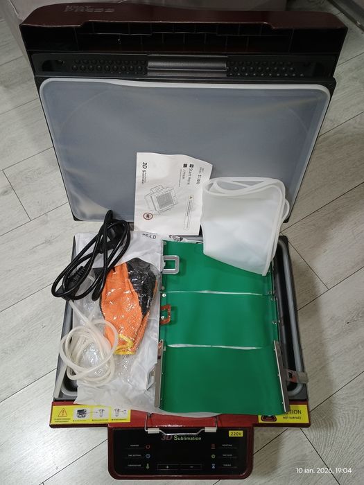 Vand presa termica cu sublimatie pentru cani, tricouri, rame telefon..