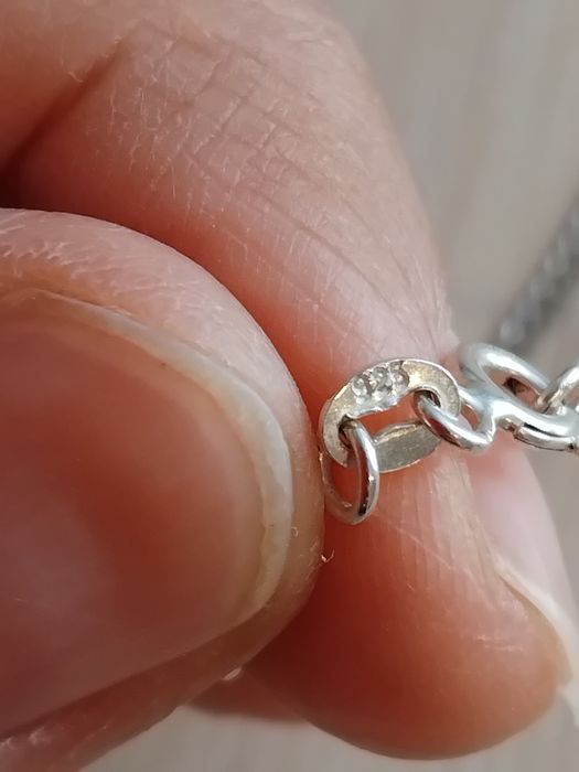 Lănțișor din argint cu 2 pandantive