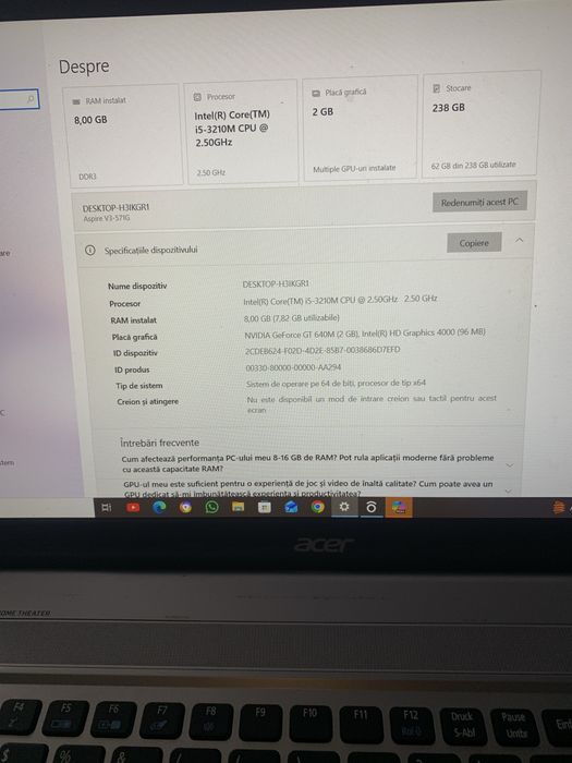 Vand laptop in stare perfecta