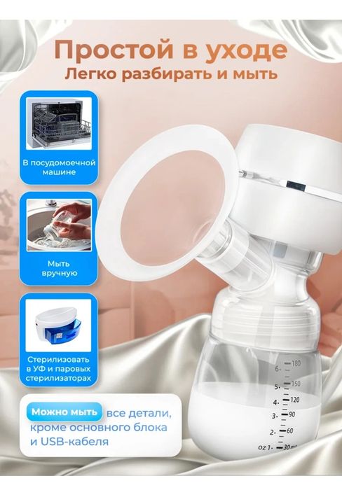 Электрический молокоотсос с функцией массажа