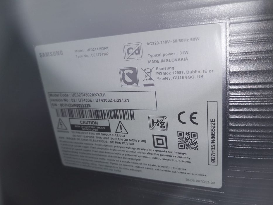 Samsung/Smart/tv 80 cm