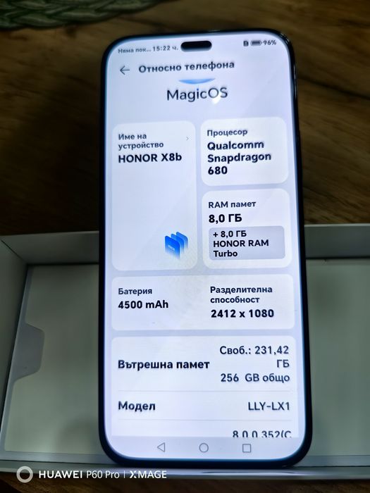Honor X8b 8/256gb Перфектен
