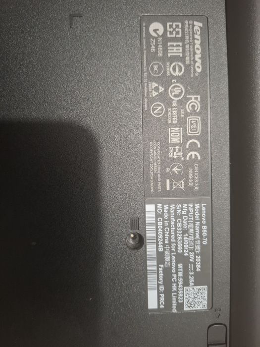 Lenovo model 20384