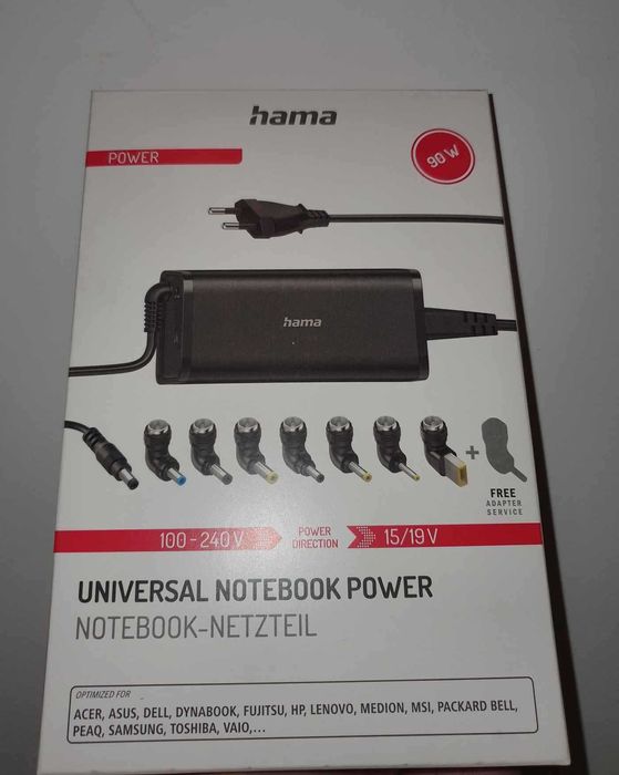 Alimentator Universal laptop Hama 90W Asus HP Lenovo Dell Acer Msi nou