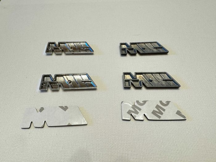 Set 2 embleme logo M 45mm BMW crom / negru