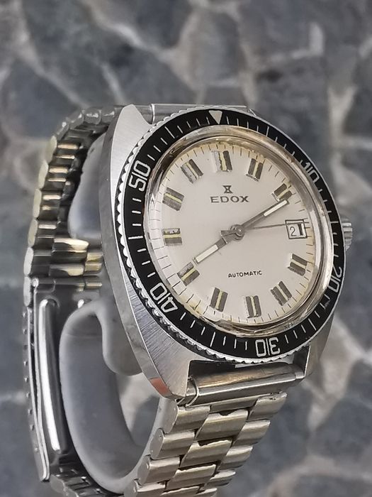 Ceas EDOX Automatic Diver 200 m - 35,5 mm - Funcționează impecabil!