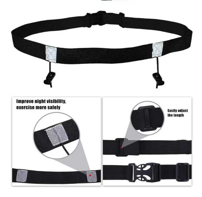 Колан за състезателен номер и гелове I Бягане, триатлон, маратон