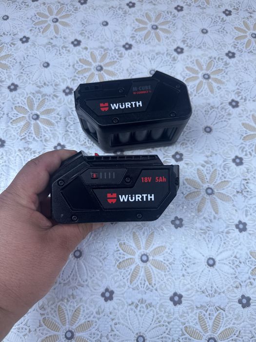 2 бр. Оригинални батерии Würth 18V 5.0Ah M-CUBE (W-Connect)