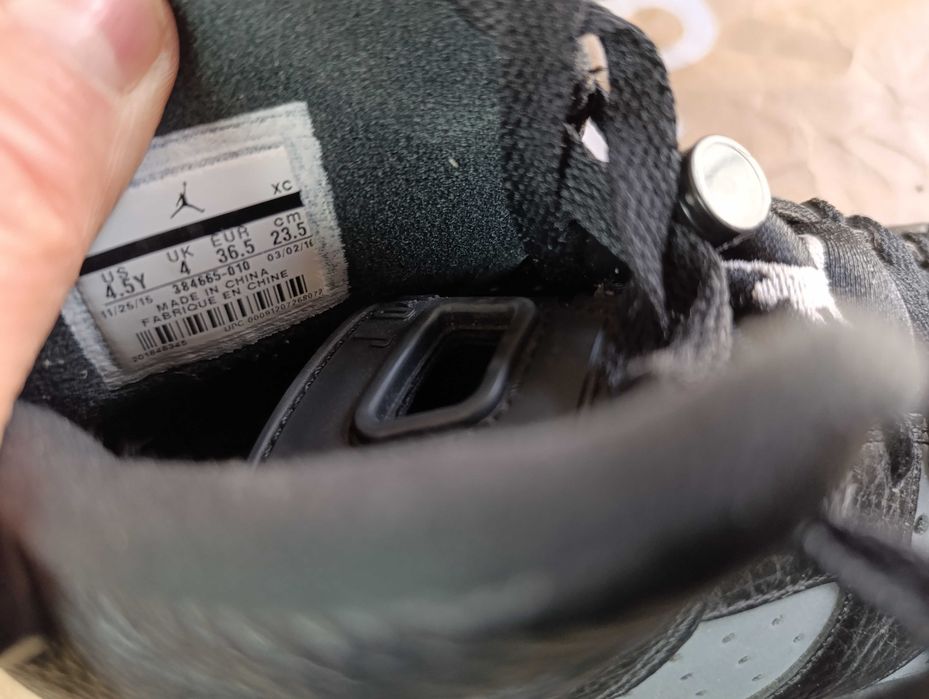 Air Jordan 6 Retro GS 'Black Cool Grey'оригинални маратонки 36.5 номер